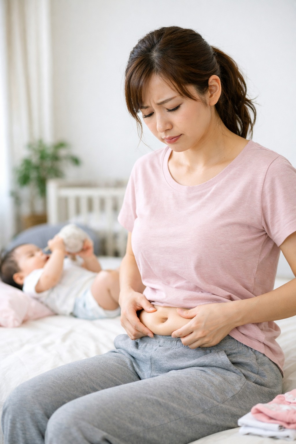 産後体型が戻りにくい方